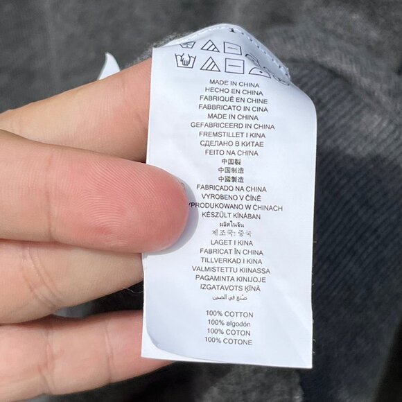 Michael Kors Gray Embroidered Logo 100% Cotton Sweater Size XXL - Picture 7 of 8